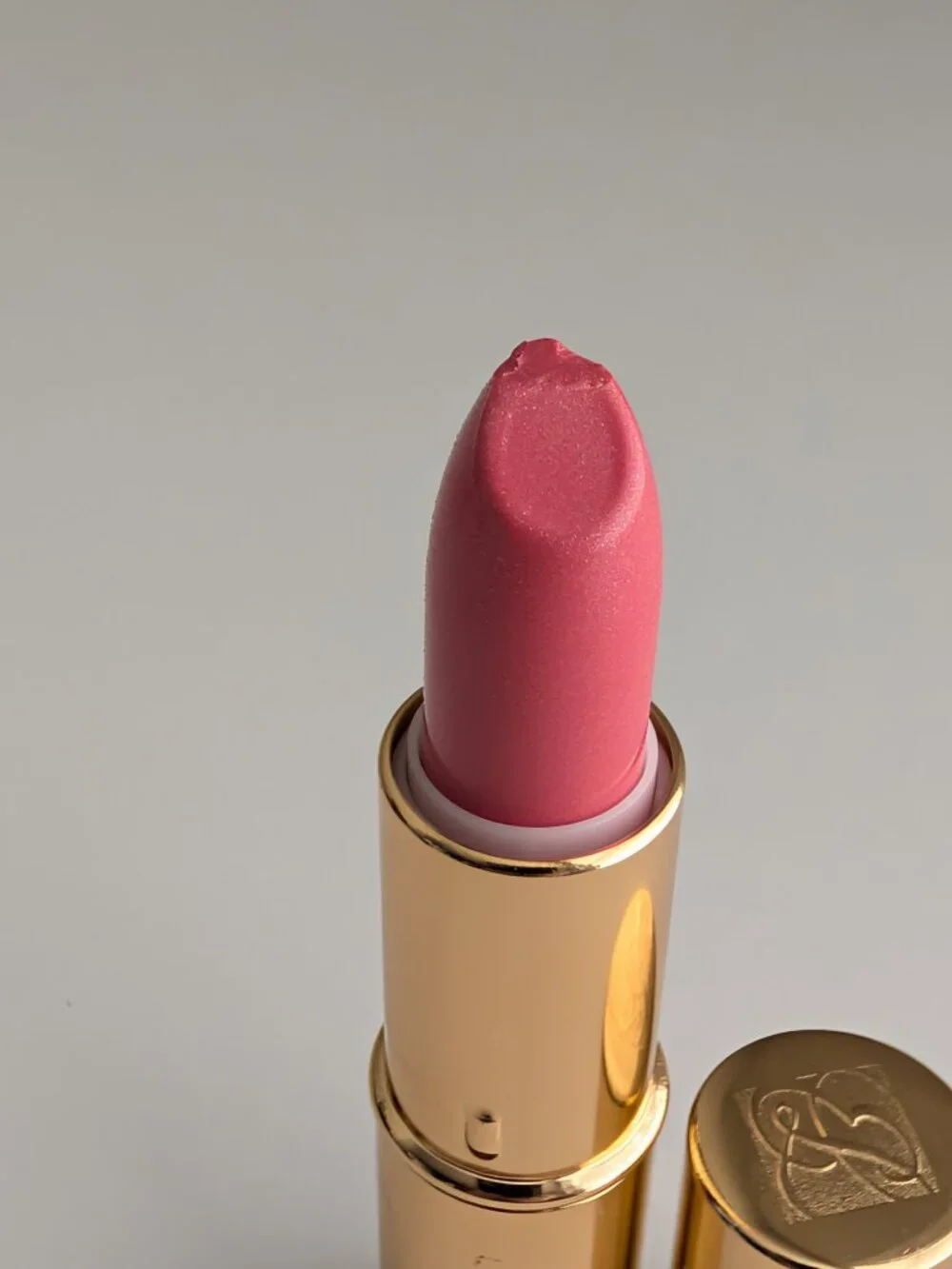 Estee Lauder Signature Hydra Lustre Lipstick PINK CHAMPAGNE 03 Gold Tip Dent New